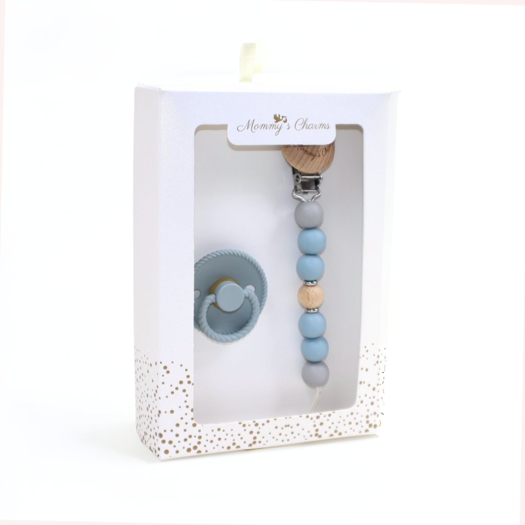 Amber Pacifier Clip + FRIGG Pacifier – Amber Design