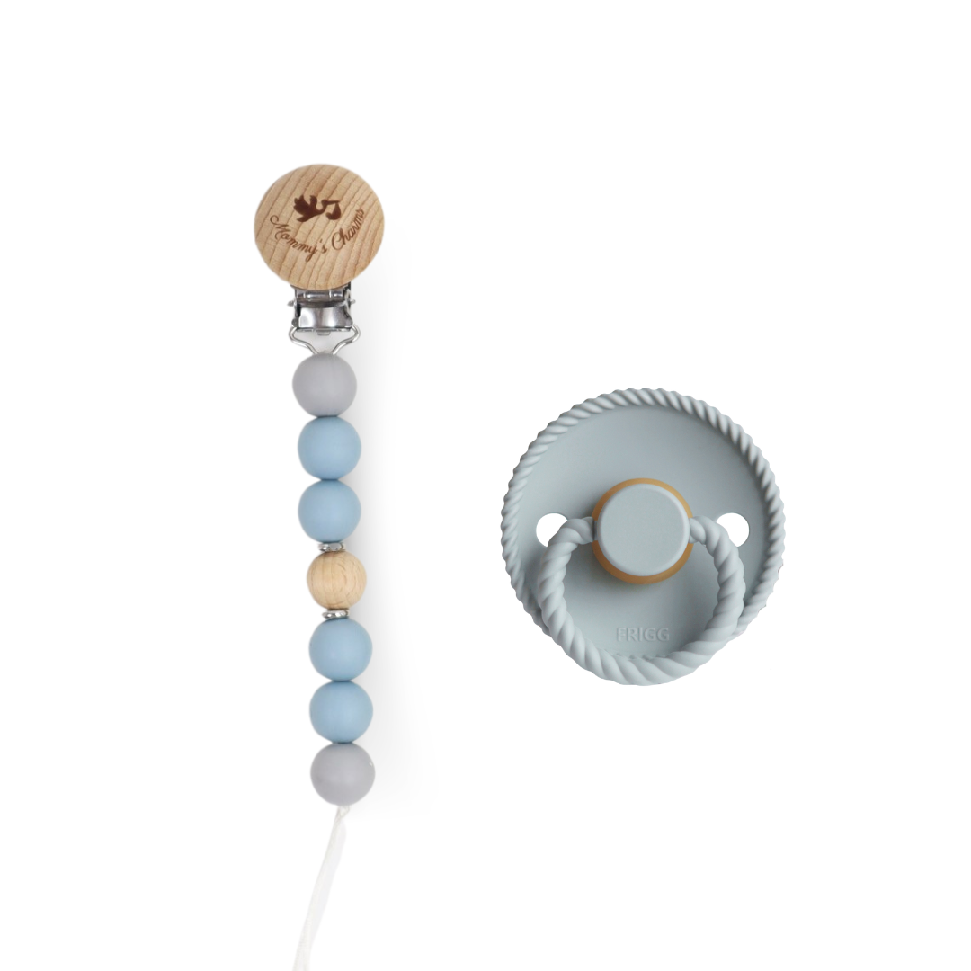 Amber Pacifier Clip + FRIGG Pacifier – Amber Design