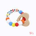Personalized Baby Ring Rattle – Engraved Name Sensory Toy