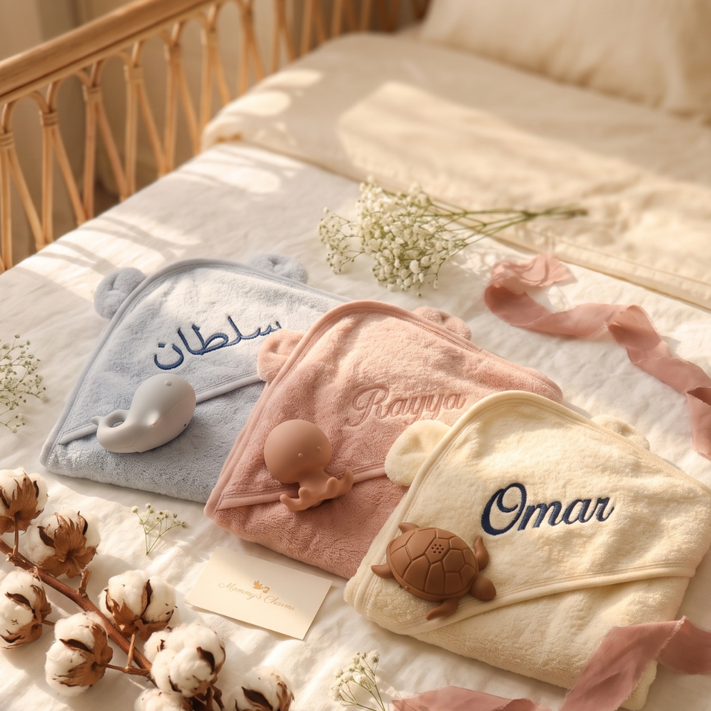 Personalized Baby Towel - Embroidered Soft Bath towel